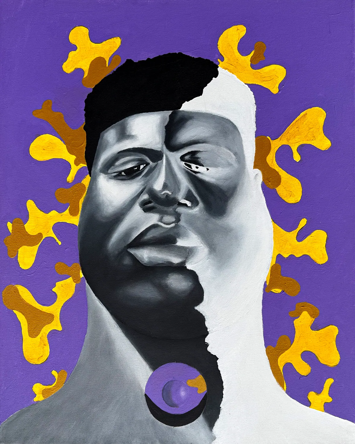 RON6. purple — from Rainbow of Nostalgia (2021–2024) by Oluuji. Image 6 of 6.