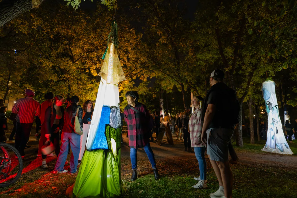 Wear Do Garments Gather? — Nuit Blanche 2025 by Oluuji. Image 1 of 15.