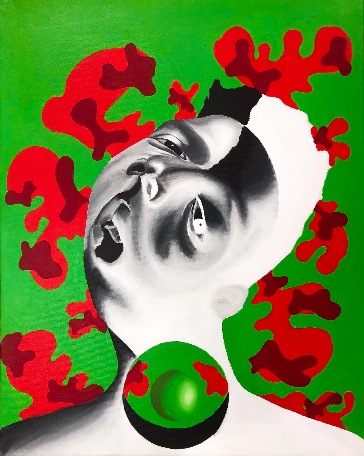 RON4. green — from Rainbow of Nostalgia (2021–2024) by Oluuji. Image 4 of 6.