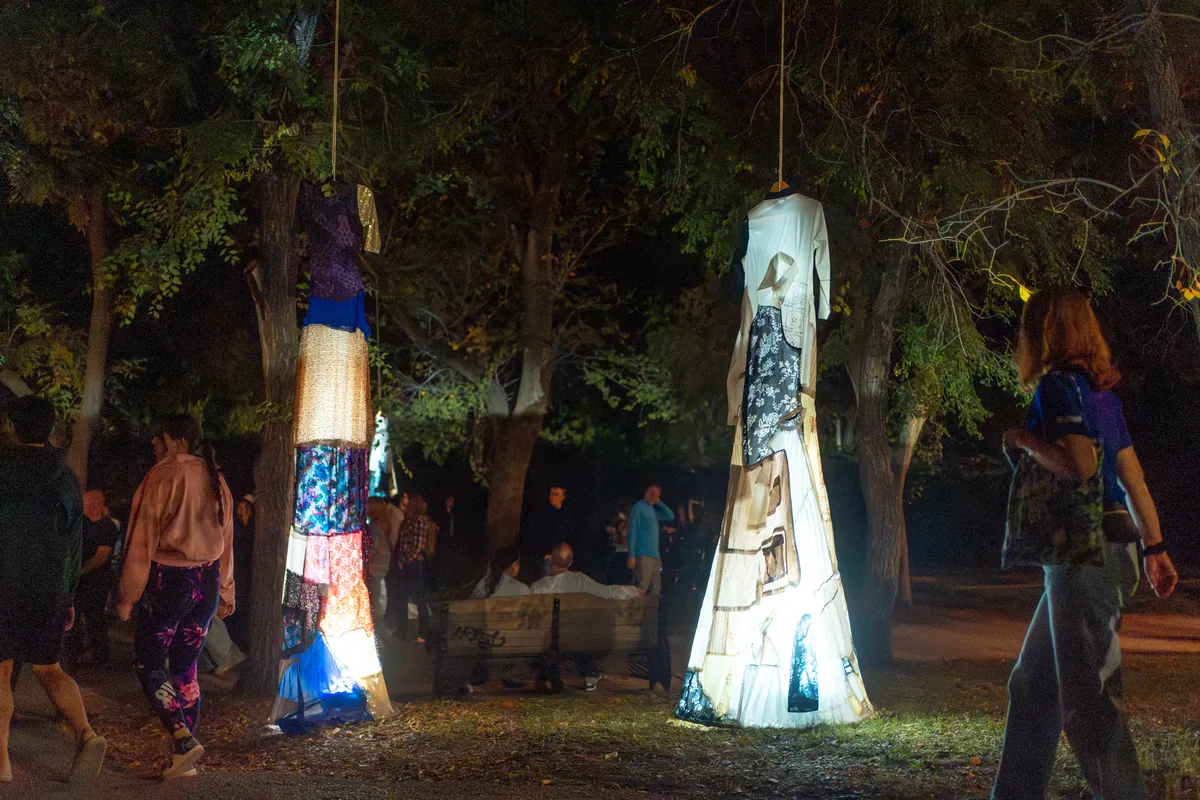 Wear Do Garments Gather? — Nuit Blanche 2025 by Oluuji. Image 3 of 15.