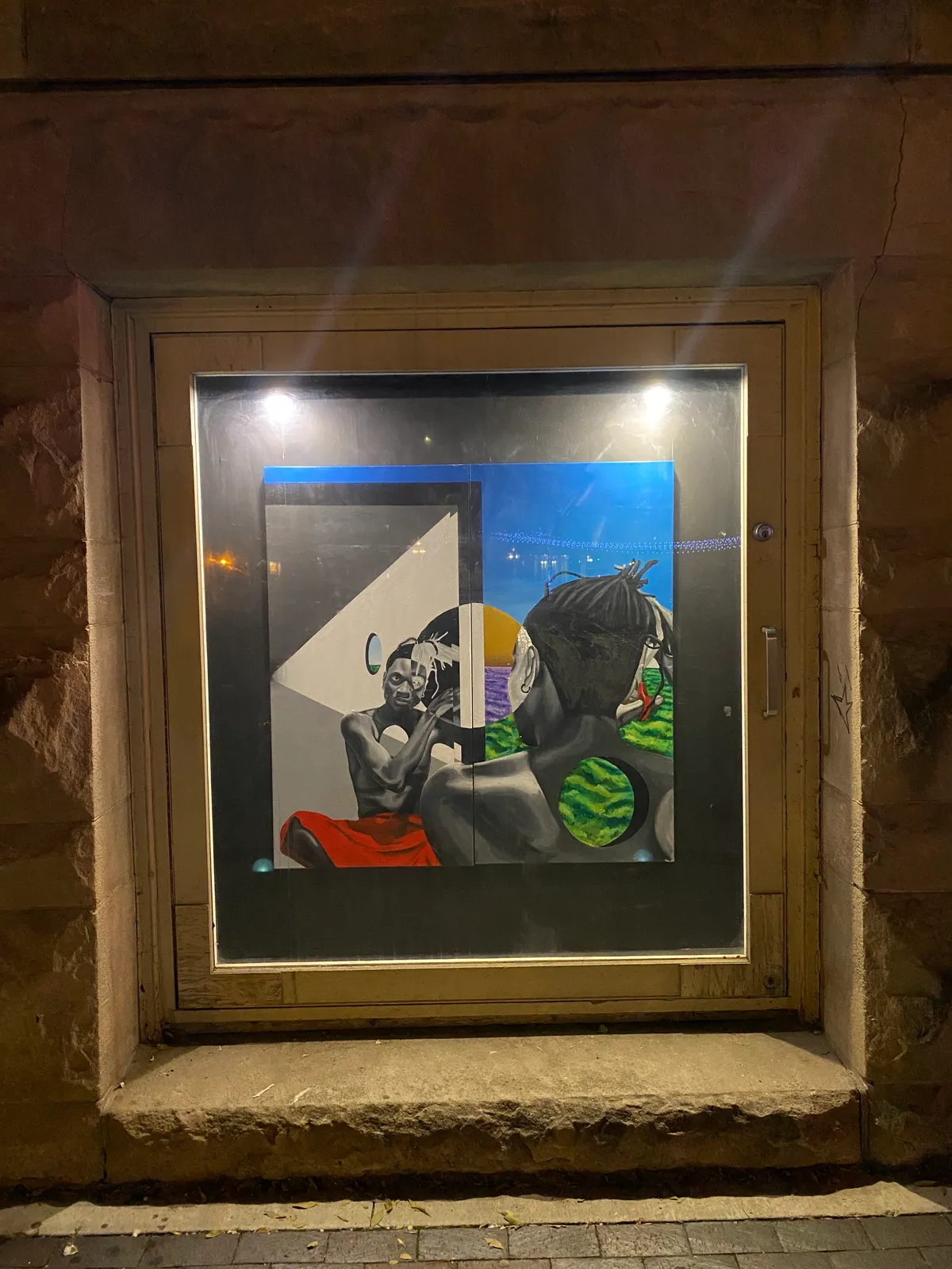 Of One's Own Accord (2022) by Oluuji. Installation at Window Gallery, Winnipeg, MB.