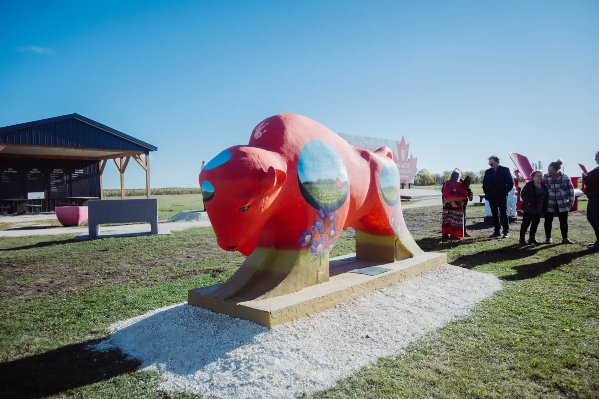 Bisons On The Boulevard — Centre of Canada by Oluuji. Image 4 of 5.